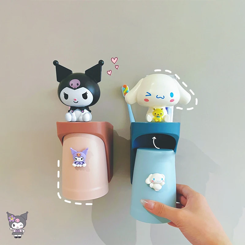 Kawaii Sanrio Cinnamoroll Anime Mouthwash Cup Cute Kuromi Pochacco Badbadtz Maru Sweet Simplicity Toothbrush Cup Gifts for Girls