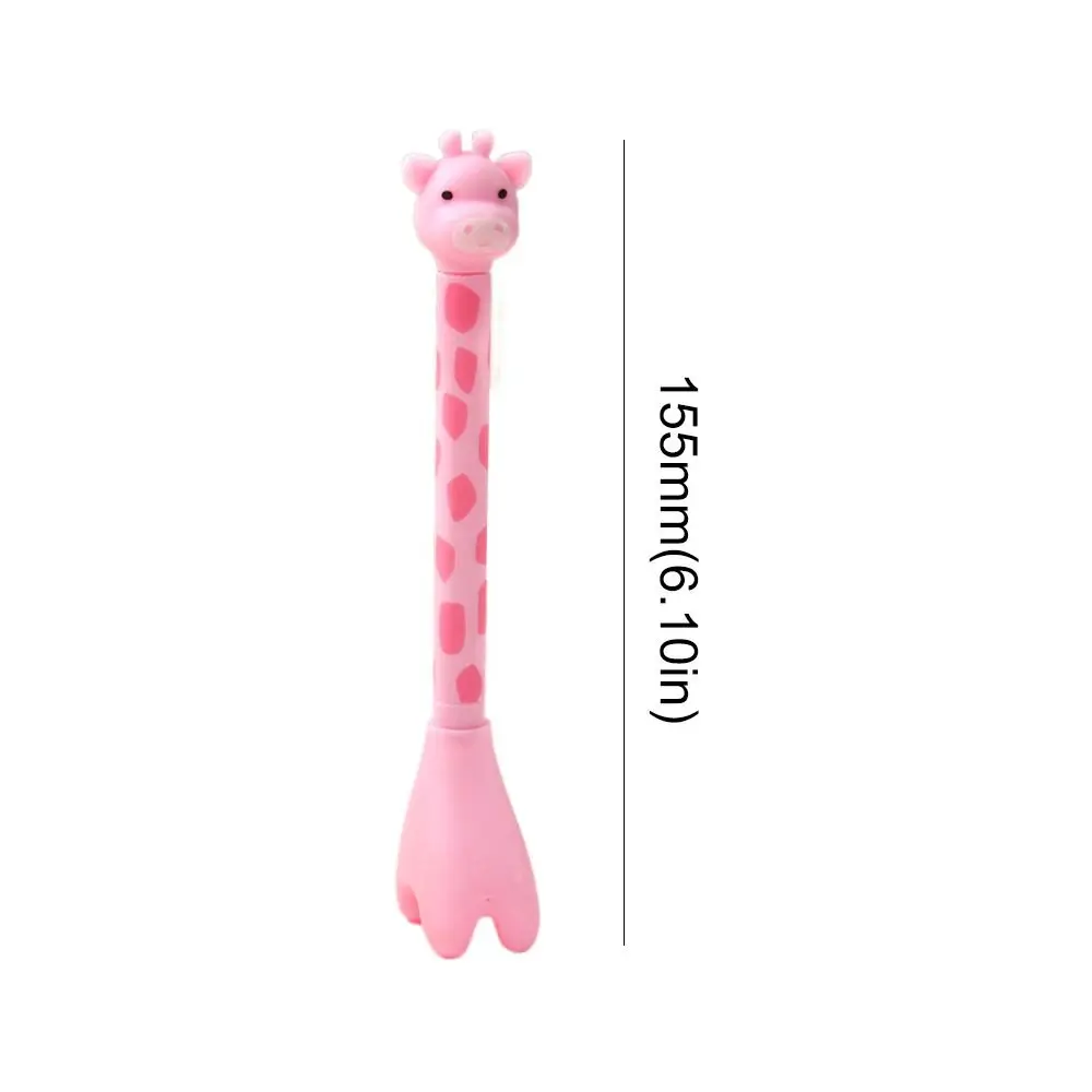 편지지 Kawaii 서 기린 펜 재미 있은 예쁜 미적 기린 젤 펜 크리 에이 티브 0.38mm 귀여운 쓰기 펜 책상 장식
