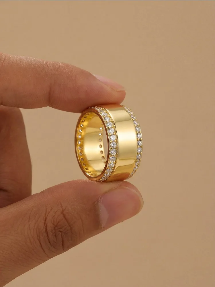 Women's 925 Sterling Silver Round Zircon Luxury Ring