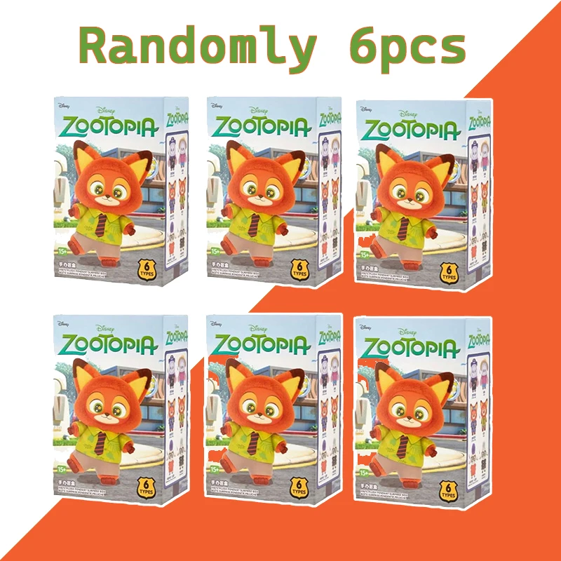 Zootopia دمية الفينيل القطيفة صندوق أعمى نيك جودي عمل الشكل الكرتون جمع هدية عيد ميلاد هدايا العيد #3