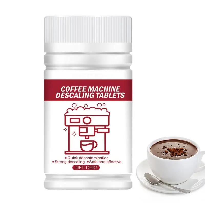 Coffee Machine Descaling Tablets Solid Cleaner Tablets House Cleaning Descaling Tablets Effervescent Tablet Descaling Agent 100g