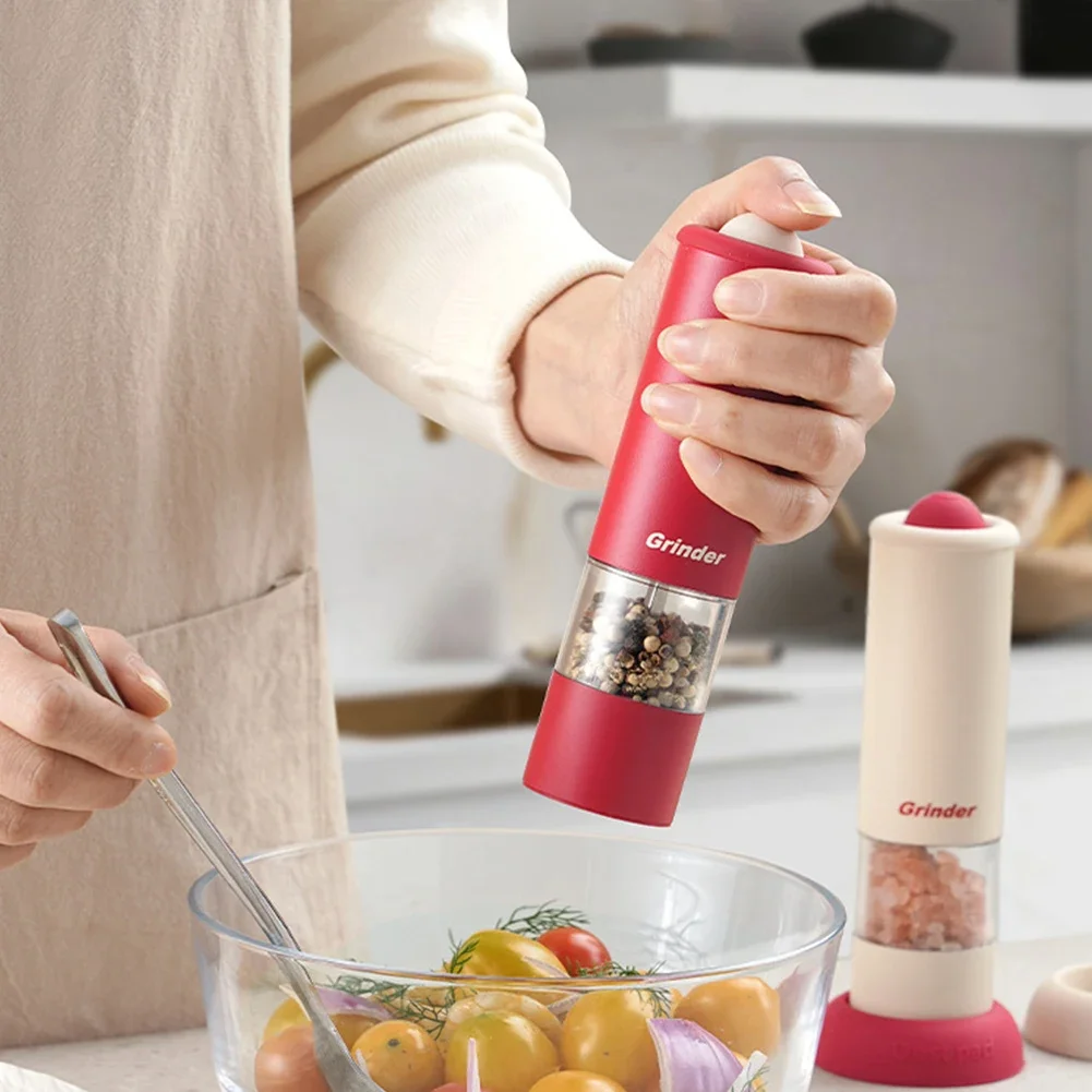 

Электрическая мельница для перца, кухонные свежемолотые приправы, морская соль, порошок переца, черные зерна, бутылочка для измельчения перца Сычуань.