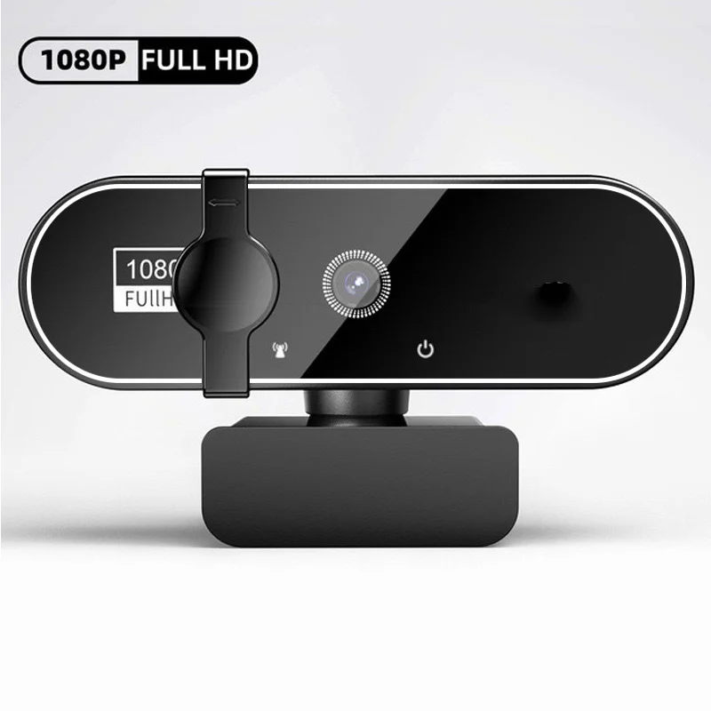 내장형 마이크가 있는 1080P 풀 HD 웹캠 - 비디오 녹화 회의에 이상적인 PC 노트북용 USB 자동 초점 카메라