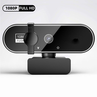 1080P Full HD Webcam with Built-in Microphone - USB Autofocus Camera for PC Laptop Ideal for Video Recording Conferencing