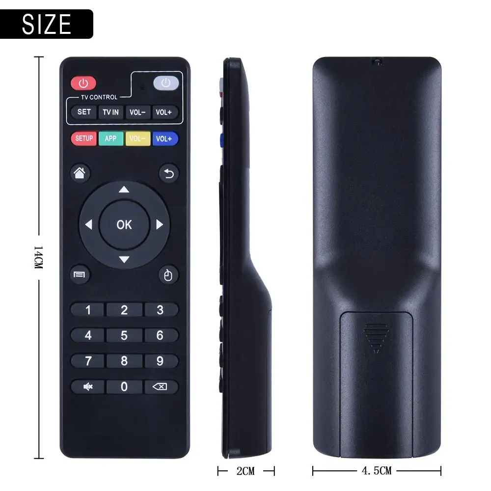 Pilot TV Box do H96 X96 mini MAX/V88/TX6/T95X/Z Plus/TX3 M12 MXQ Uniwersalny pilot do nauki Android TV BOX