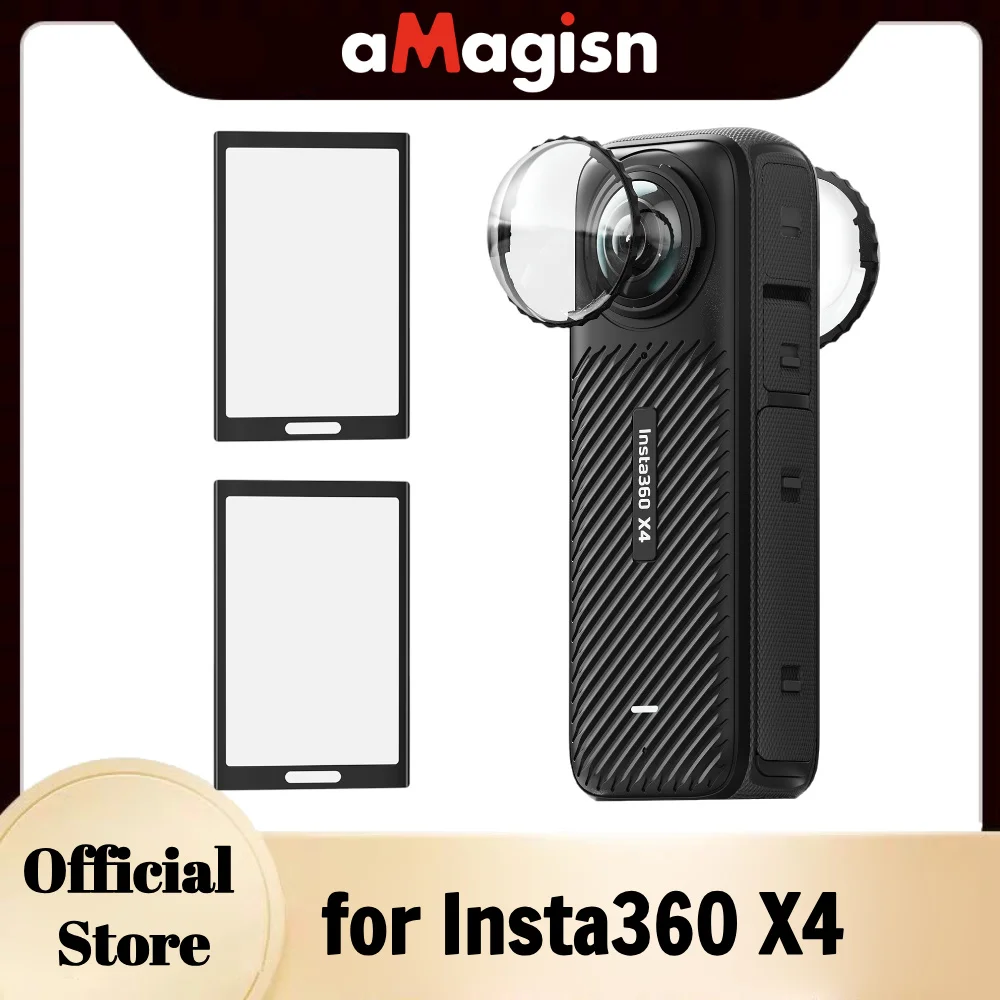 aMagisn X4 Premium Lens Guards and Screen Protector for Insta360 X4,Clear Imaging,Insta360 X4 Protection Accessories