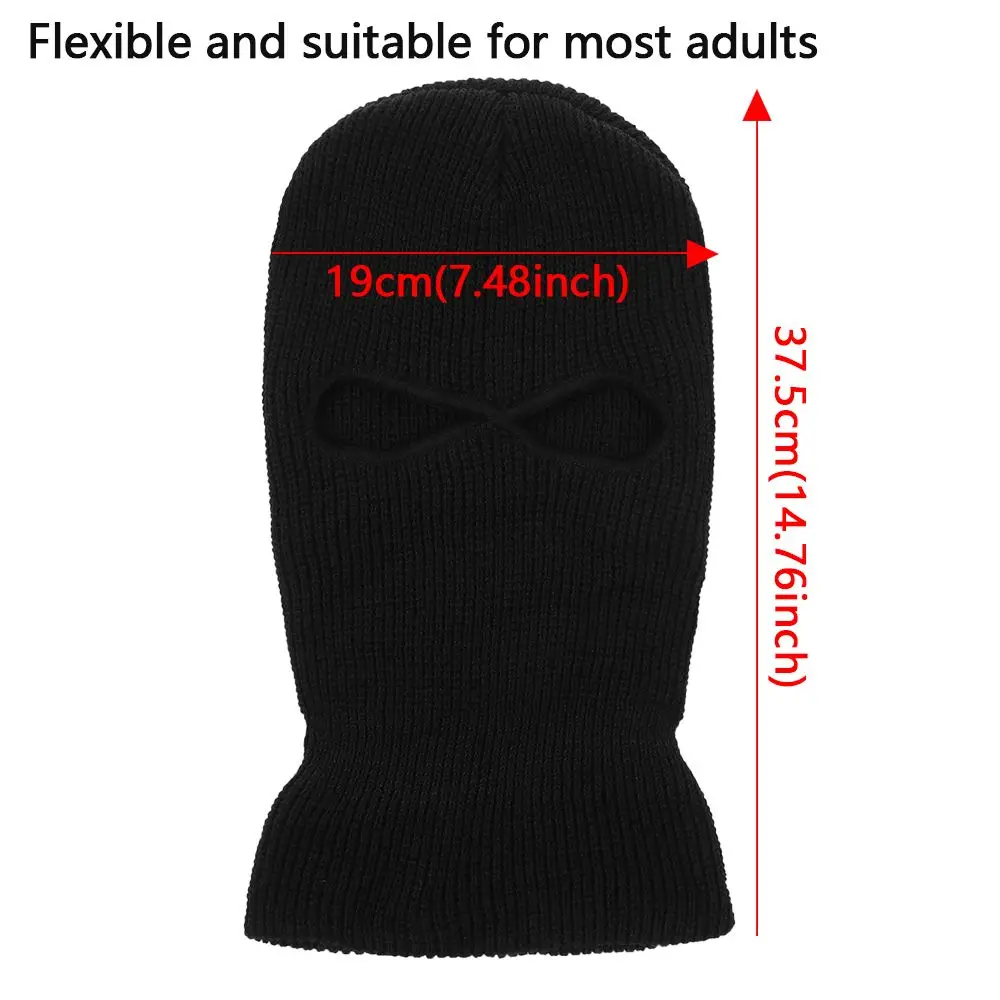 Hat 2 Holes Ski Hat Winter Cap Balaclava Hood Motorbike Motorcycle Helmet Full Face Helmet