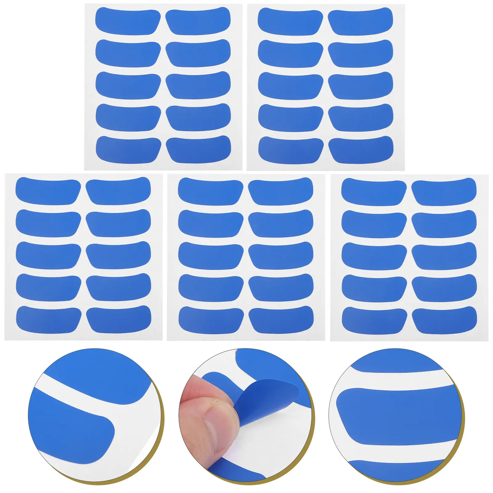 

50 Sheets Multi Function Eye Strip Stickers Portable Face Stickers Writable Erasable Sports Fan Supplies Cheering Decals Compact
