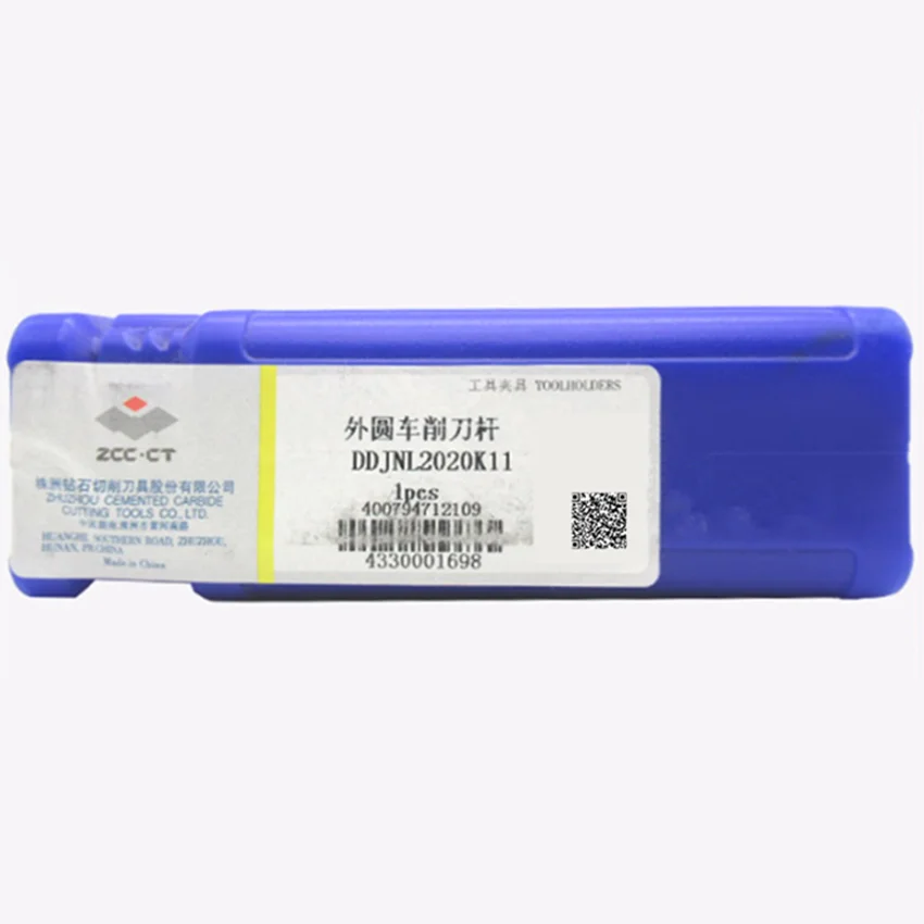 DDJNR16H11 DDJNL1616H11 DDJNR2020K11 DDJNL2020K11 ZCC.CT Ferramenta de torneamento externo, barra do cortador para inserções DN **, 1pc por caixa