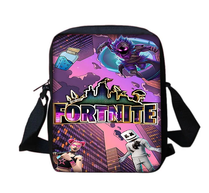 Hot Game Boy Girls Printed Shoulder Messenger Bag Child Casual Handbag Men Women Phone Bag Shopping Design-F-FortniteS Bag view 2