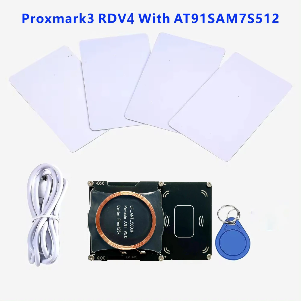 512m Proxmark3 NFC RFID Card Reader Copier Changeable Card MFOC Card Clone Crack Open Source with 13.56mhz Label