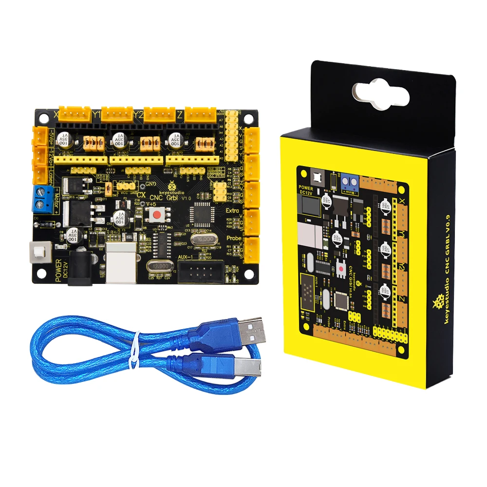 Keyestudio CH340 CNC GRBL Control Board For Arduino CNC/Laser Engraving Writing Robot Compatible With A4988