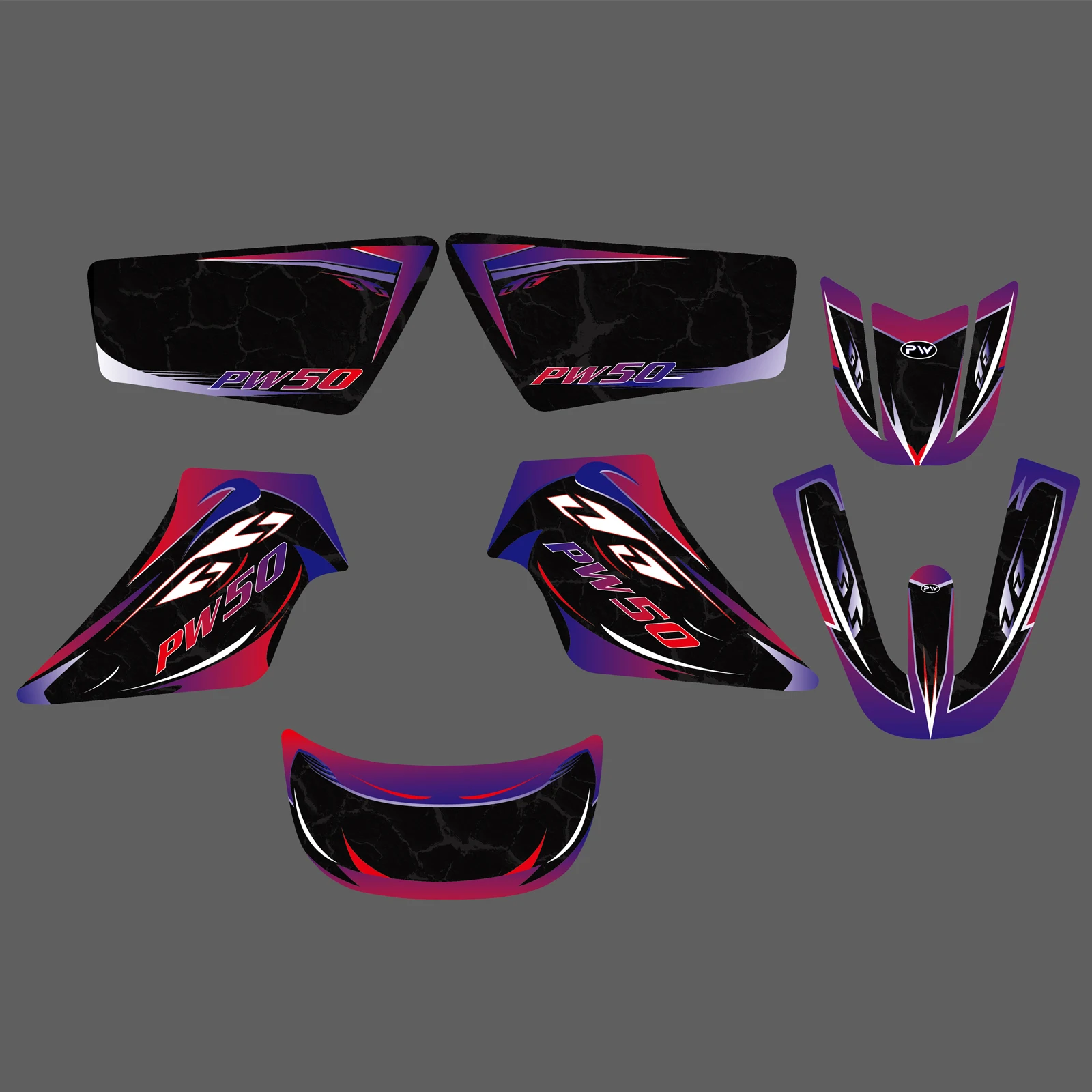 

NICECNC Motorcycle Full Graphics Background Decals Stickers For YAMAHA PW50 PW 50 PIT ALL YEARS Dirt Bike Customize Decoration