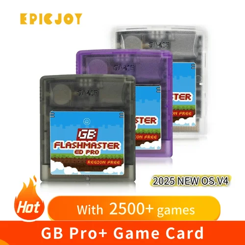 Tarjeta de juego GB PRO + Gameboy Card OS.V4 2500 en 1 con tarjeta de juego TF de 8GB para consolas de juegos GB GBC SP