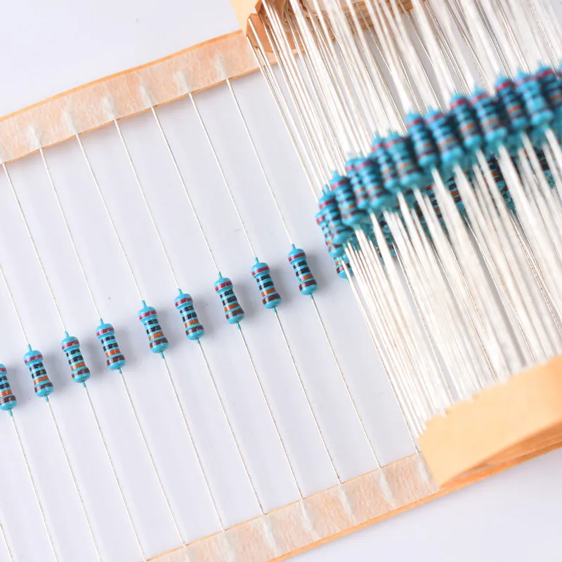 100Pcs 1/4W 1% Metal Film Resistor Kit 0Ω-22M Ohm Assorted Set 0 2.2 10 100 150 220 330 470 1K 2.2K 4.7K 10K 100K 470K 1M 10M image 4