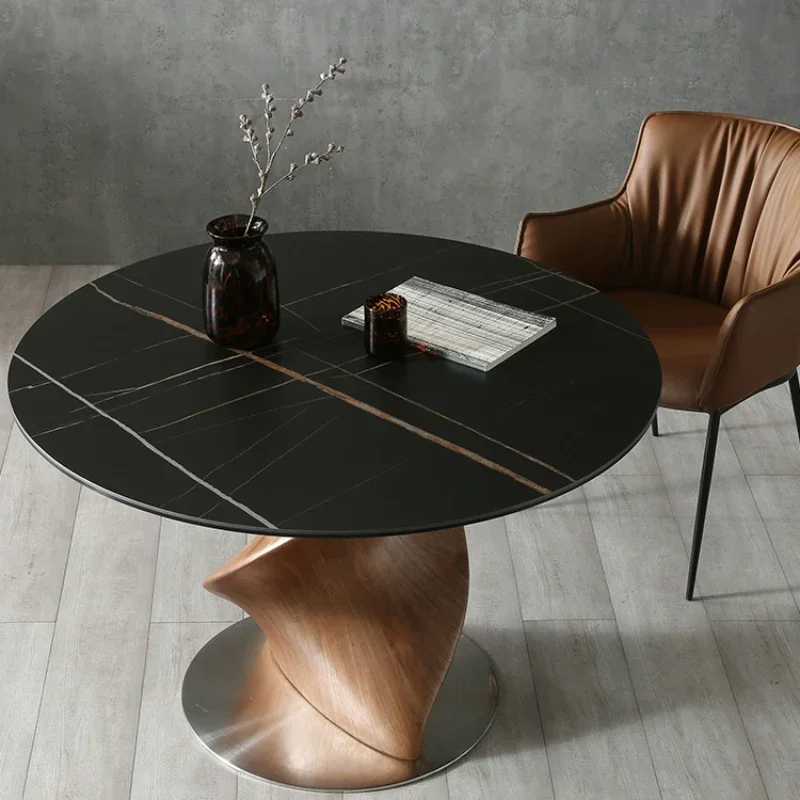 Mesas de Comedor, mesa de servicio, comedor de diseño, sedentario, muebles multifunción de lujo para el hogar, envío gratis, Mesa de Comedor ovalada
