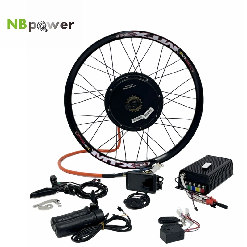 QS205 50H 5000W V3 Electric Bicycle 150mm Dropout Motor Conversion Kit with Sabvoton Programmable Controller UKC1+ Display