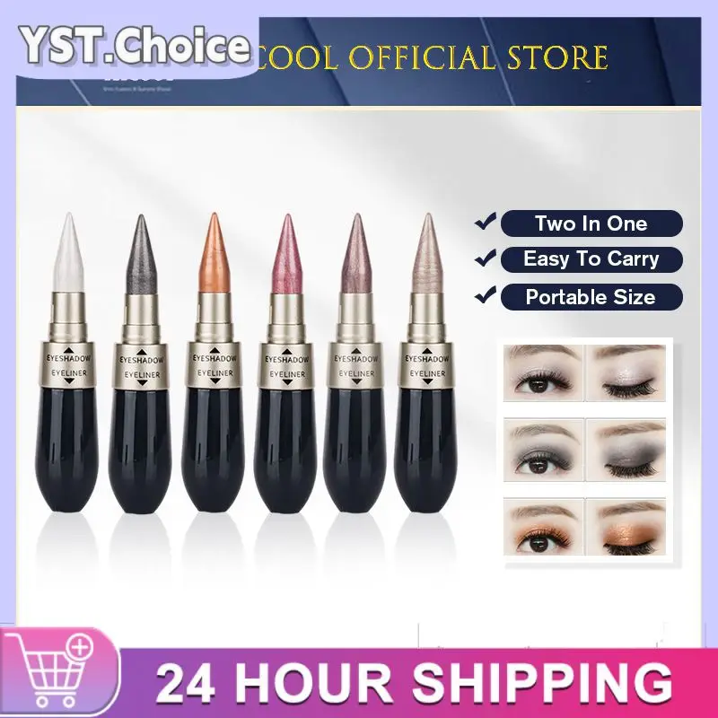 In 1 Brand New High Quality Black Eyeliner Pen Eyeliner Pen Eye Shadow Makeup Waterproof Lasting Cosmetic Black Smooth TSLM1