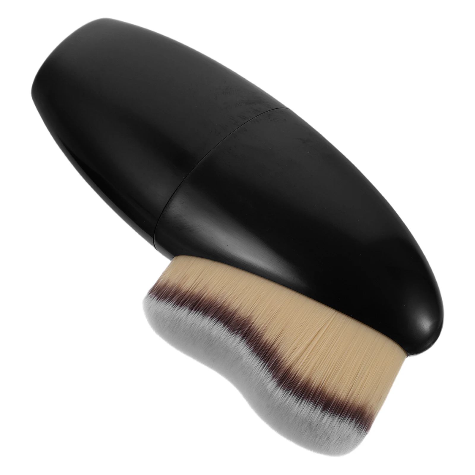 Brocha para base sin costuras, brocha para maquillaje en polvo facial, pelo denso y suave para una aplicación uniforme, ajuste de mezcla, maquillaje corporal, tamaño de viaje