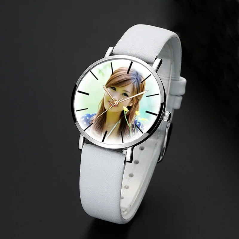 A3304 DIY Watch Gift Quartz Wrist Watches For Lover\'s Men Women Children Photo Printing Picture Installed Wristwatch Customized