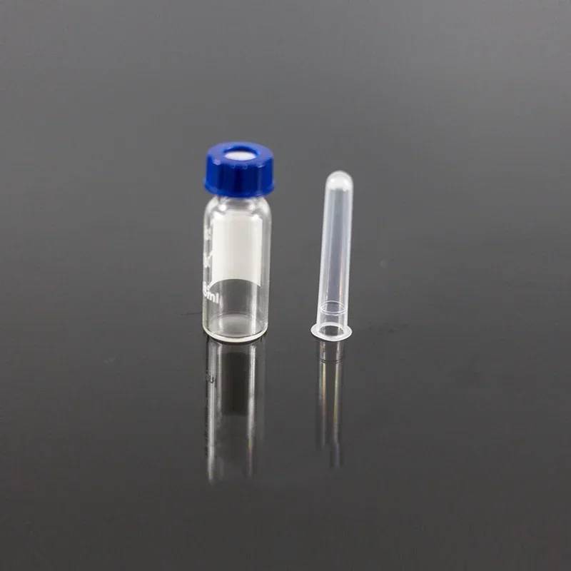 

000pcs 250μL HPLC Vial Inserts – Round Bottom Plastic Inserts for 1.5mL GC/MS Sample Vials, Pre-Slit Caps"