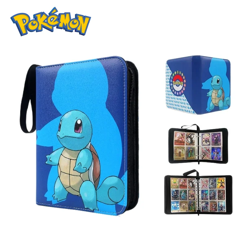 

New Pokemon Pikachu Loose-Leaf PU Zipper Photo Album - Anime Card Collect Album, Ideal Holder for Yu-Gi-Oh! & Figure Card Fans