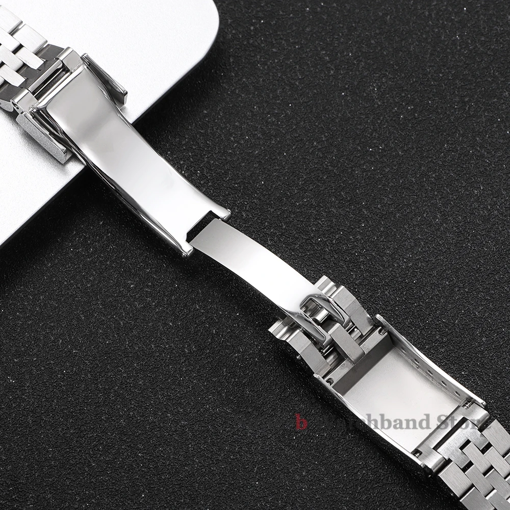 20mm 21mm Jubilee Curved End Watchband for Rolex Sub GMT Yacht Daytona Men's Strap Luxury Watch Bracelet Replacement Accessories