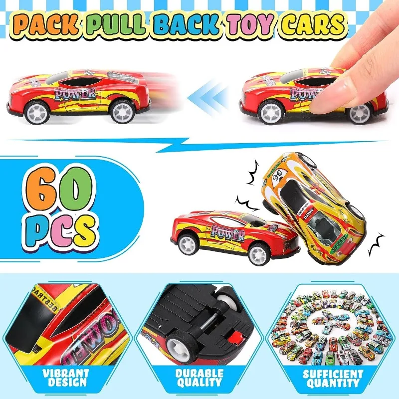 Pull Back Toy Cars Mini Race Cars Toys for Kids Toy Cars Bulk Kids Car Toy Bulk Toy Car Favors Car Toys for Boys Teens Girls