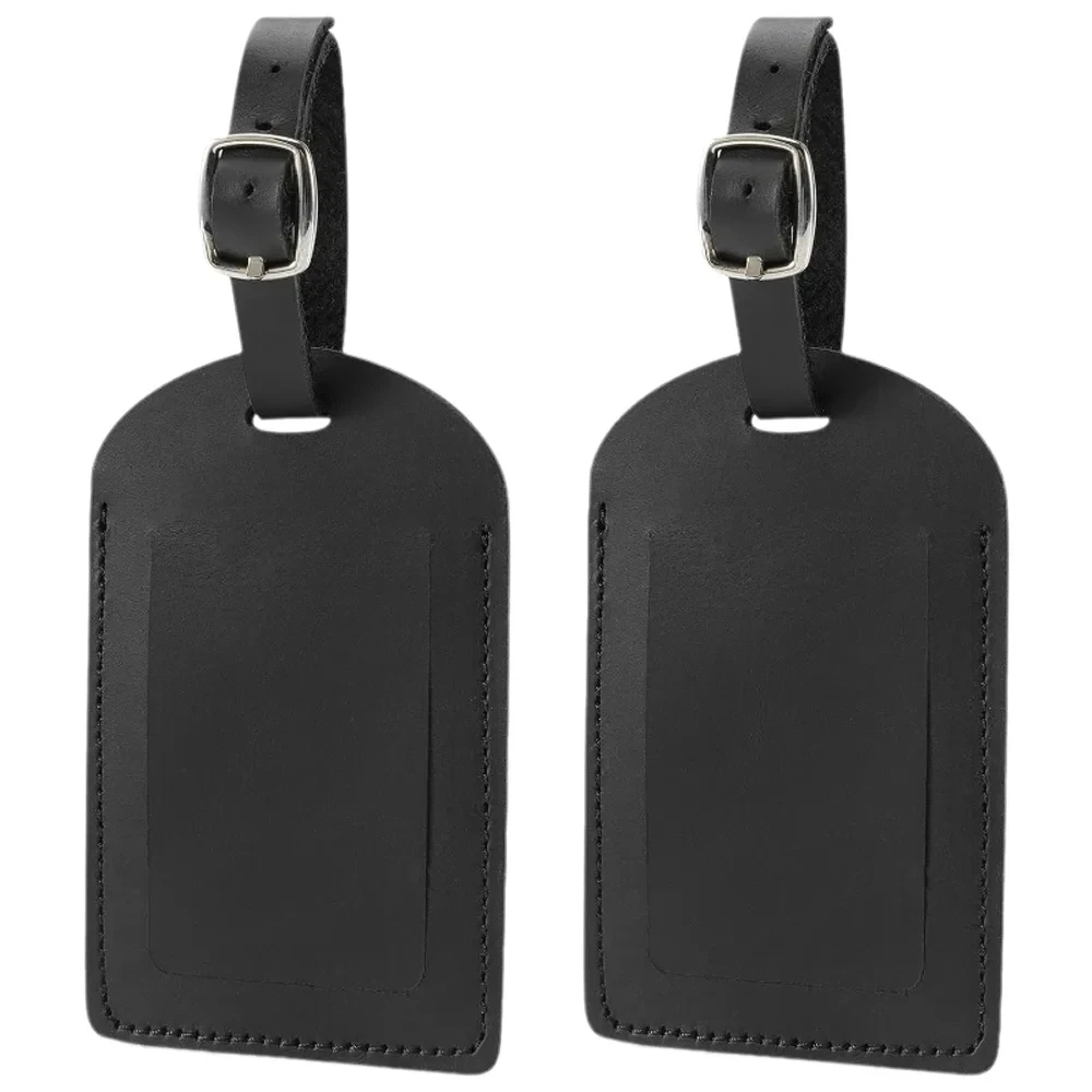 1PC PU Leather Luggage Tag Suitcase Label for Women Men Baggage Boarding Bag Tag Name ID Address Holder Travel Accessory