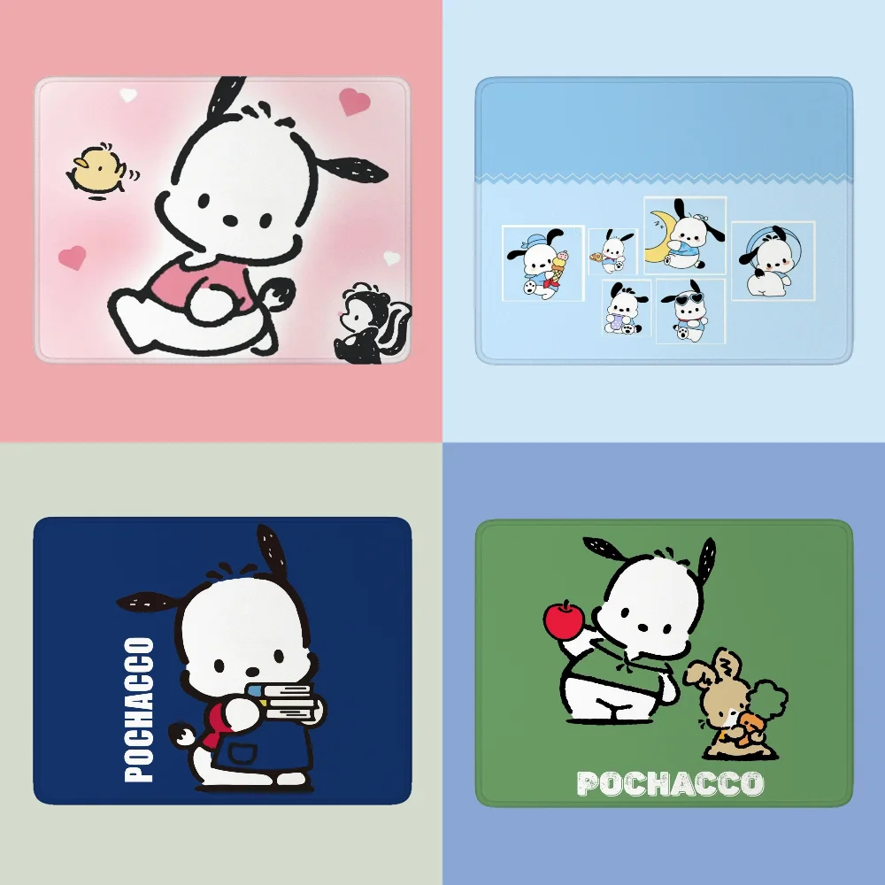 Pochacco Small Sanrio Mausepad Mouse Gamer Cute Kawaii Gaming Pc Accessories Keyboard Pad Deskmat Rubber Mat Mouse for Computer