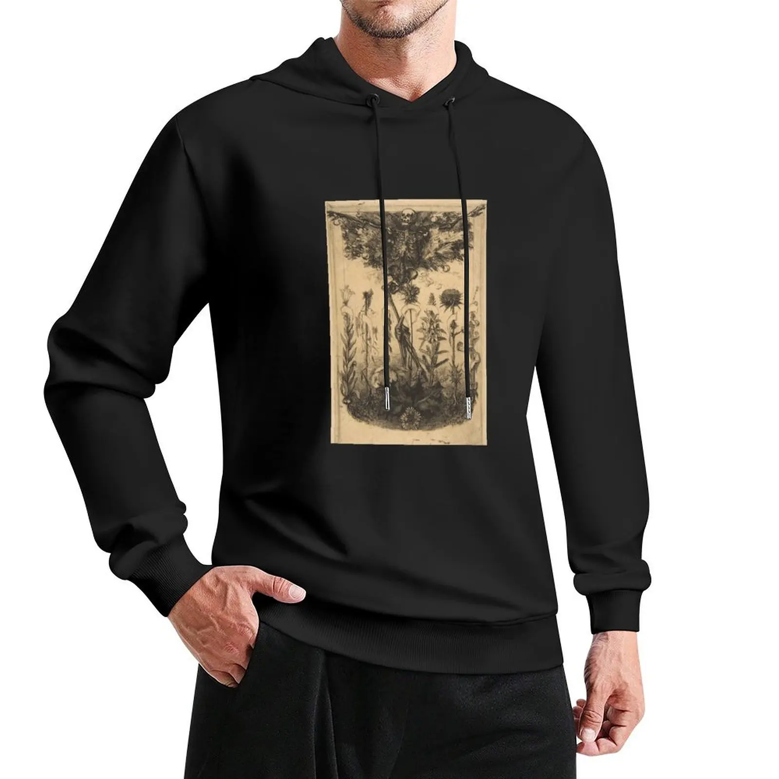 

Death in flowers Pullover Hoodie men's clothing fashion men streetwear men anime clothes hoody