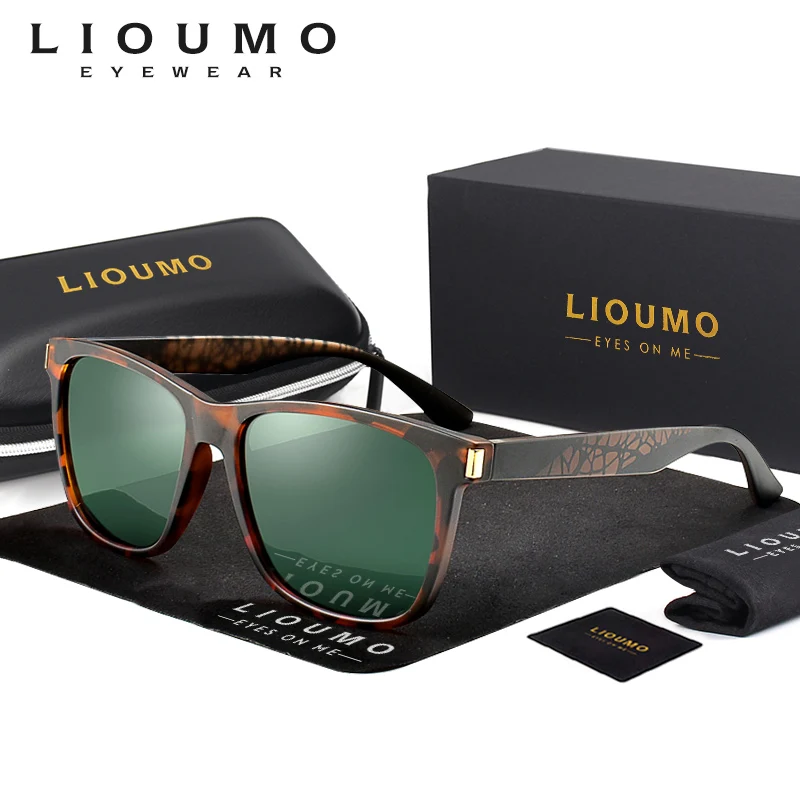 Top Luxury Men's Polarized Sunglasses Driving Shades Women Sun Glasses Vintage Travel Outdoor Sun Glasses Square Leopard Eyewear