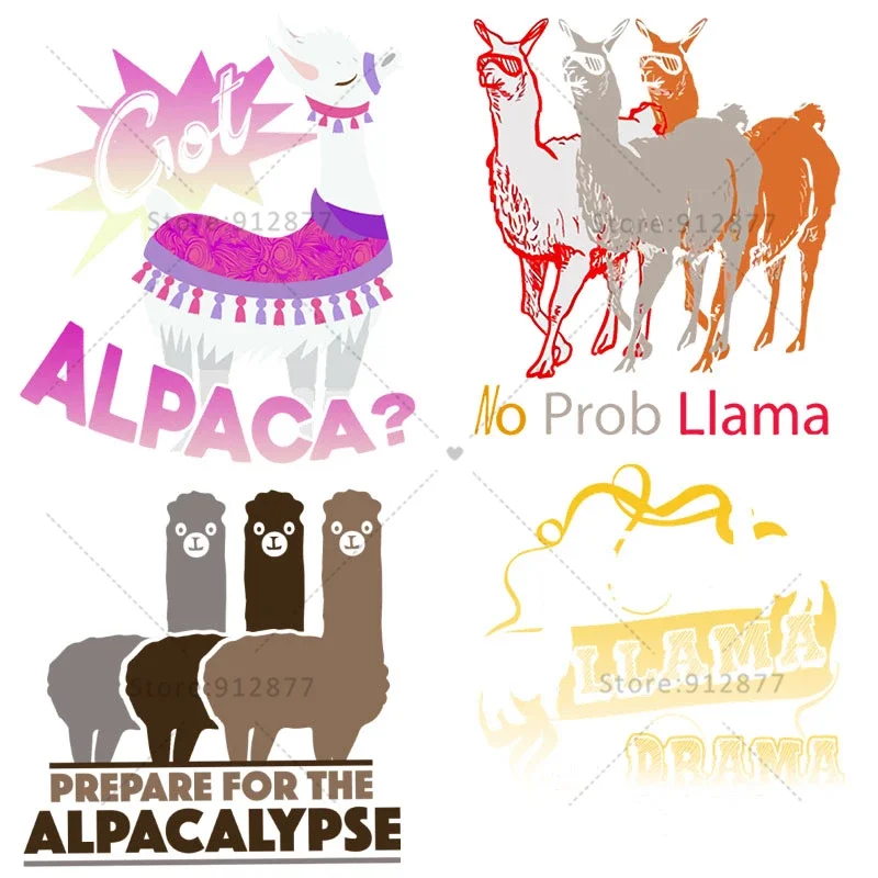 Press Transfers Santa Fleece Navidad I Wanna Be a Unicorn Life Is Better Alpacas No Drama Llama Prepare For The Alpacalypse