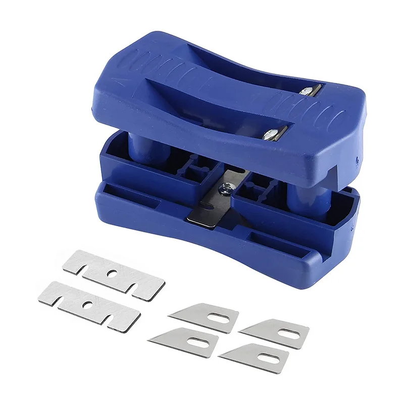 Imagem -04 - Double Edge Trimmer Side Banding Machine Ferramentas Manuais para Madeira Madeira Head Tail Trimming para Plástico Pvc Contraplacado