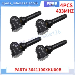 4PCS/Lot Tire Pressure Monitor System Sensor 3641100XKU00B For Great Wall Wingle 5 7 Haval H2 H5 H6 H7L M6 TPMS 433MHZ