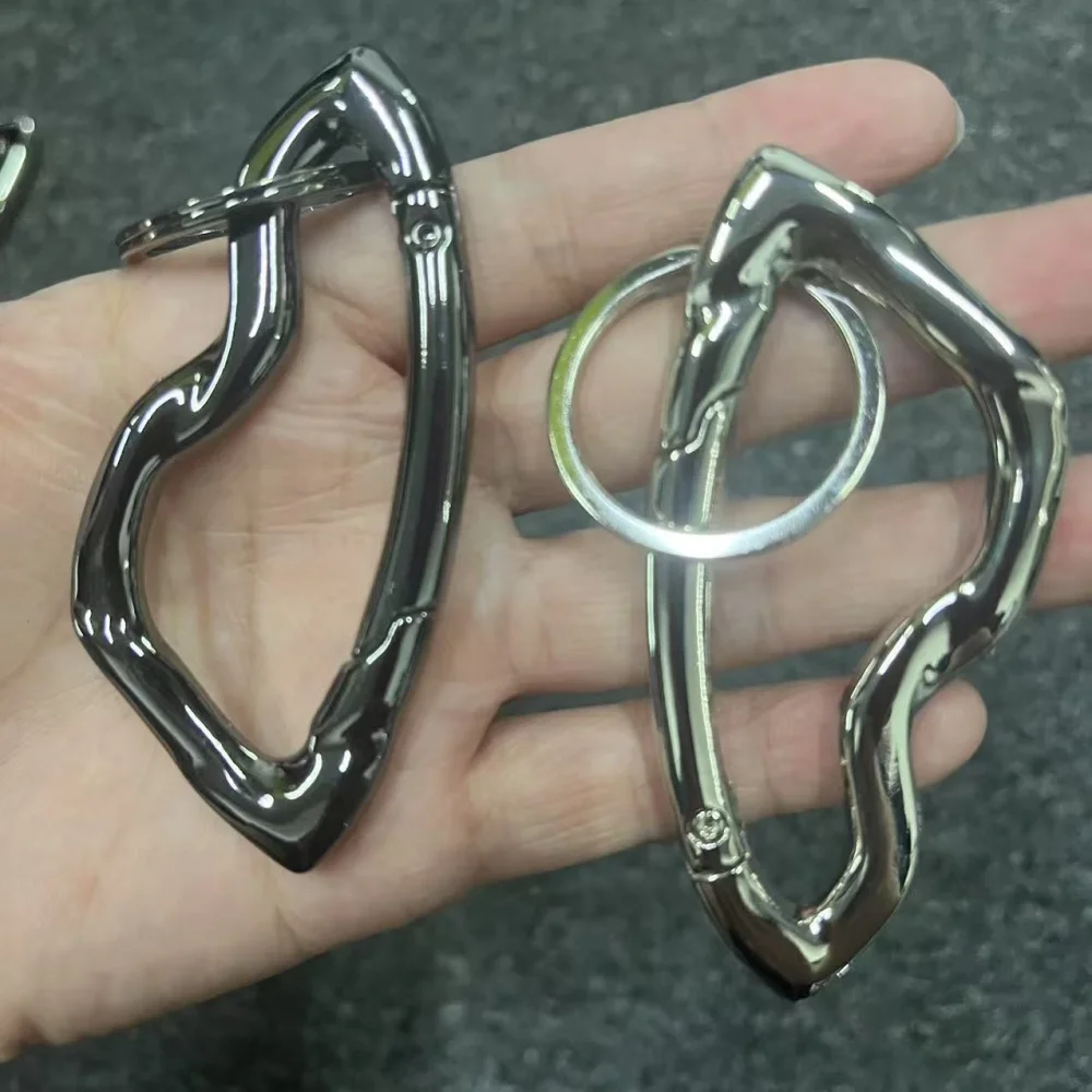 Y2K Punk Star Oval Essential Icon Carabiner Keychain Axe Shaped