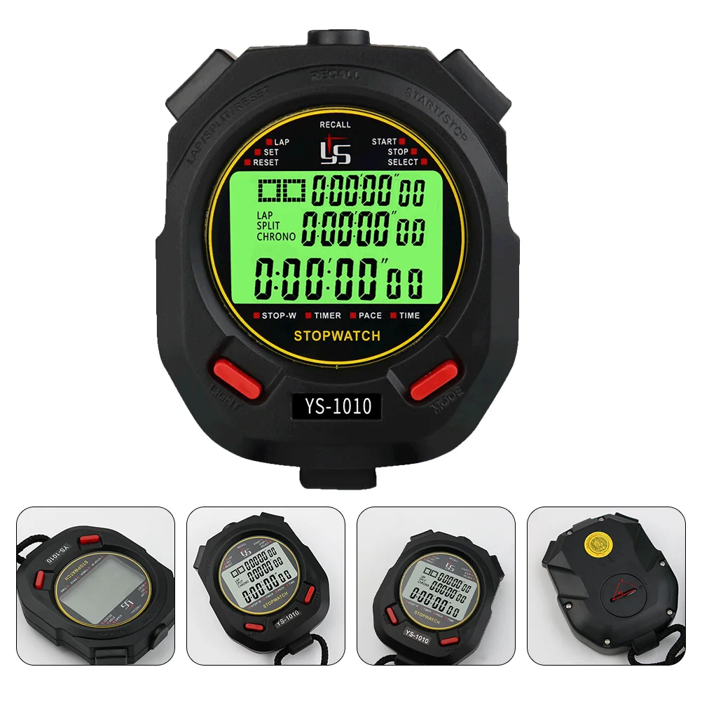 1 x Night Light Chronograph Sports Timer Stopwatch for Training Game Runners Stopwatch Timer for Sports Referee