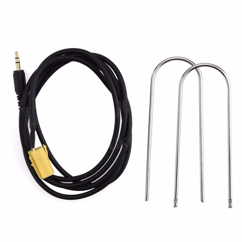 Reproductor de Audio para coche, adaptador de Cable de plomo de 159 MM con dos teclas de Radio para Fiat Grande Punto al-fa 3,5, entrada auxiliar