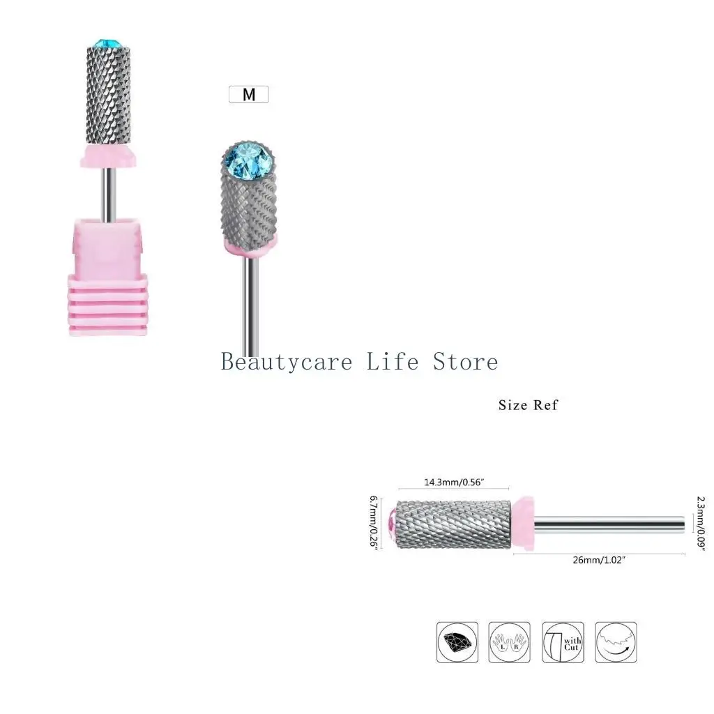 652C Cone Tip Steel Drill Bits Electric Cuticle Clean Rotary Manicure