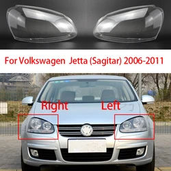 Car Front Headlight Lens Cover Glass Lampshade For VW Sagitar/Golf MK5 2006-2011 Left/Right Replacement Lens Cover Car Gadgets