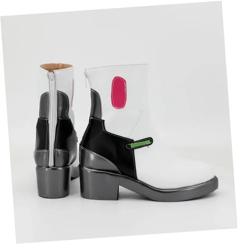 Jogo ow dva cosplay botas pu sapatos halloween cosplay prop feito sob encomenda