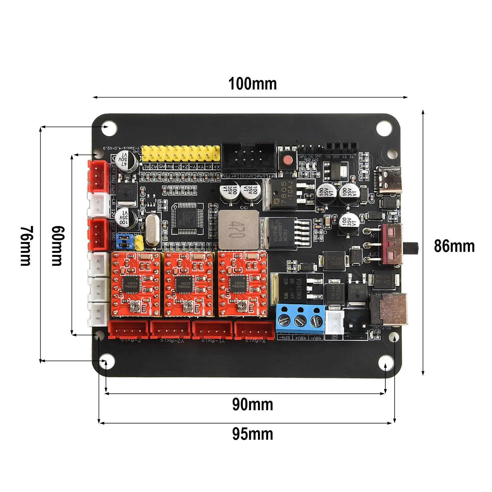 Software USB GRBL Controller CNC GRBL Controller Board CNC Controller Board Double Yaxis GRBL X Y Z Stepper Motor