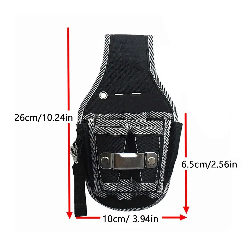 1pcs Maintenance Man Tool Storage Waist Bag Multifunctional Portable Hardware Tool Waist Bag Canvas Tool Storage Bag