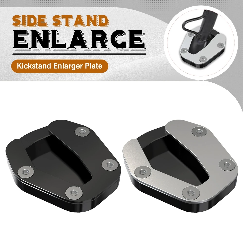 Kickstand Extension Motorcycle Foot Side Stand Enlarge Plate Pad FOR Moto Guzzi V100 Mandello 2023 2024 V 100 Mandello S Parts