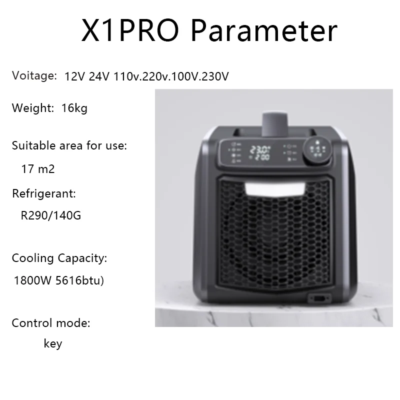 Outdoor Parking Air Conditioner, Self Drive Camping Forced Cooling, Portable, Cooler R290 60hz