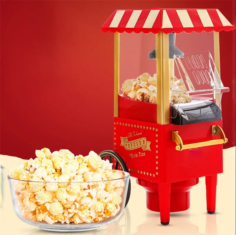 

Home Popcorn Machine Mini Electric Popcorn Maker Corn Cooking Machine Automatic Pop Corn Household DIY Corn Popper For Children