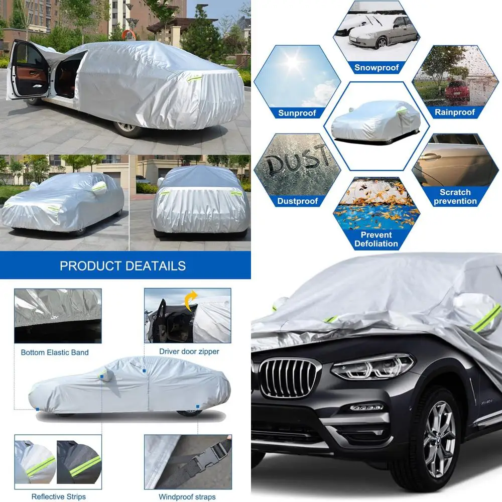 

Custom-Fit Waterproof SUV Cover for BMW X3/X3 M (2003-2025) - All-Weather Protection with Zippered Access