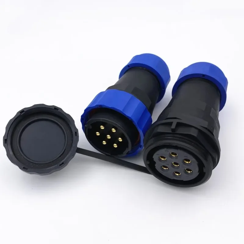 1 مجموعة لرسو السفن SP28 مقاوم للماء 2 3 4 5 6 7 9 12 14 16 19 22 24 26 دبوس موصل الطيران IP68 28 مللي متر ذكر التوصيل ومقبس أنثى #3