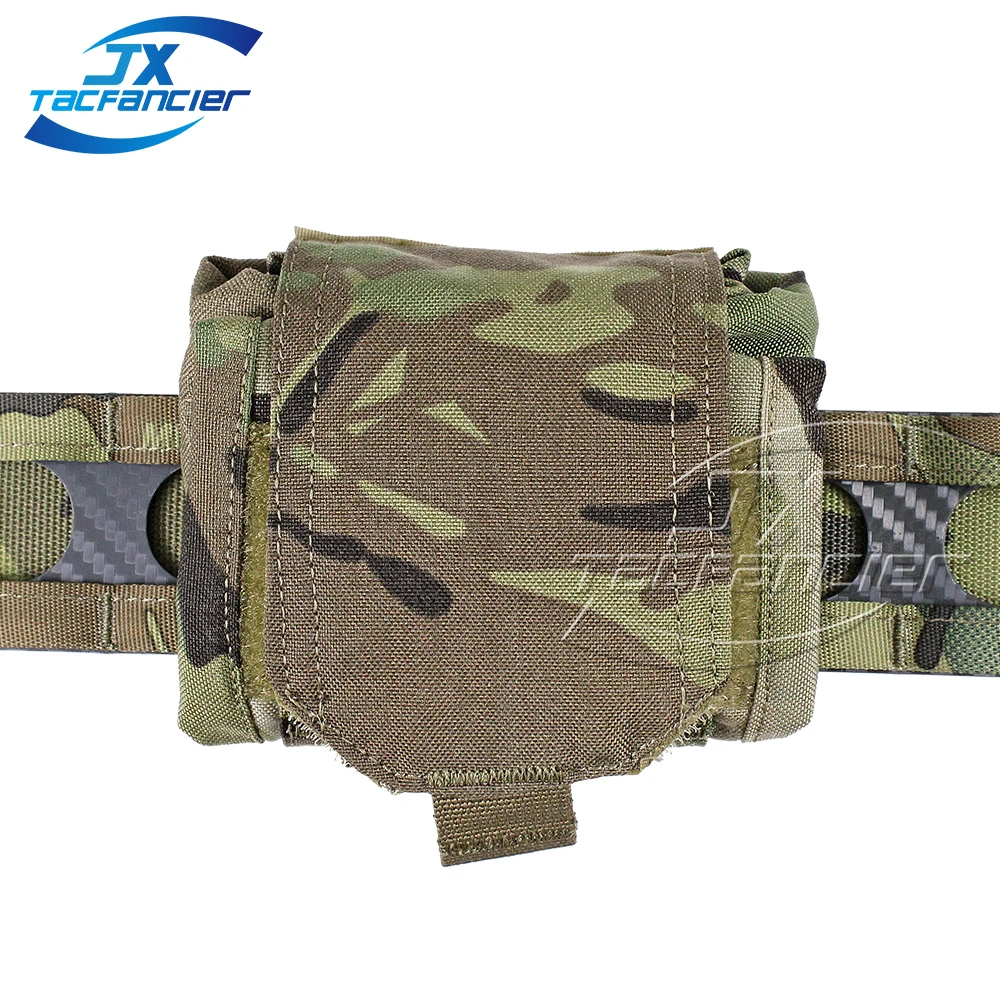 Tactical Dump Pouch Roll Up MOLLE General Purpose Pouch Gun Ammunition Magazine Holder Heavy Duty Nylon Plate Carrier Belt Mount