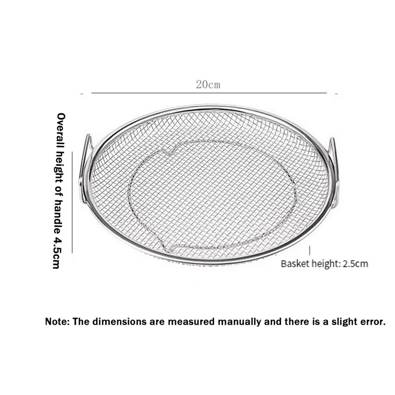 Kitchen Oil Strainer Pan Stainless Steel Frying Oil Strainer Pan Fine Mesh Strainer Basket For Frying BBQ French Fries-AT64
